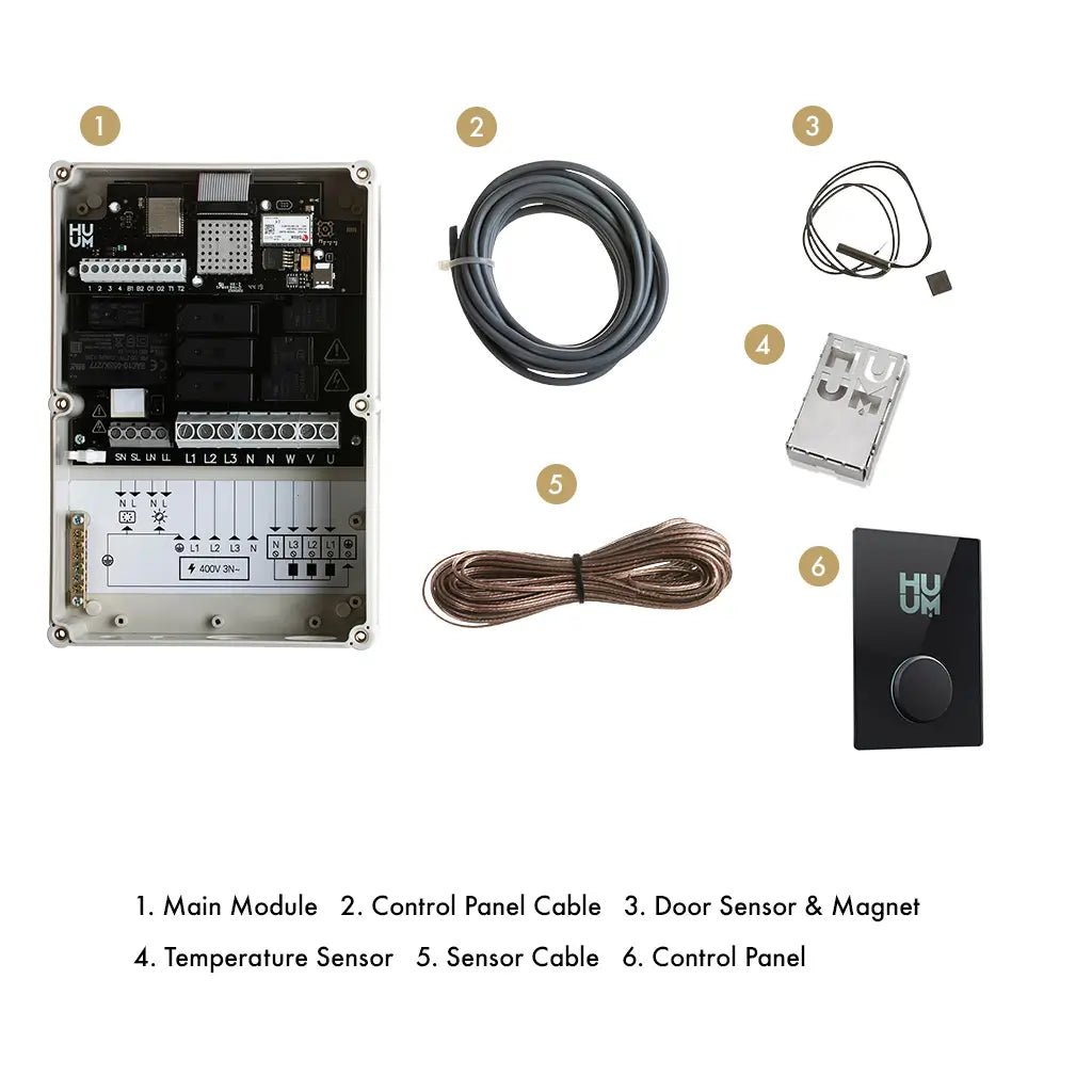 UKU Wi - Fi Sauna Control - Glass Black