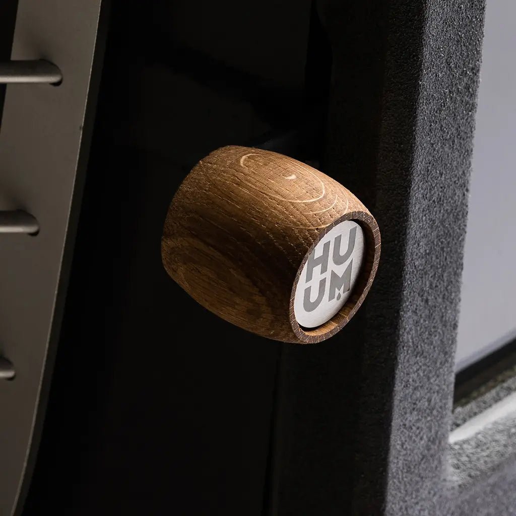 HIVE Wood/Heat Door Knob Logo